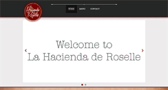 Desktop Screenshot of lahaciendaderoselle.net